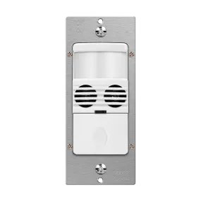 180° Dual-Technology Occupancy/Vacancy Motion Sensor Wall Switch, Neutral Wire Required, Single Pole