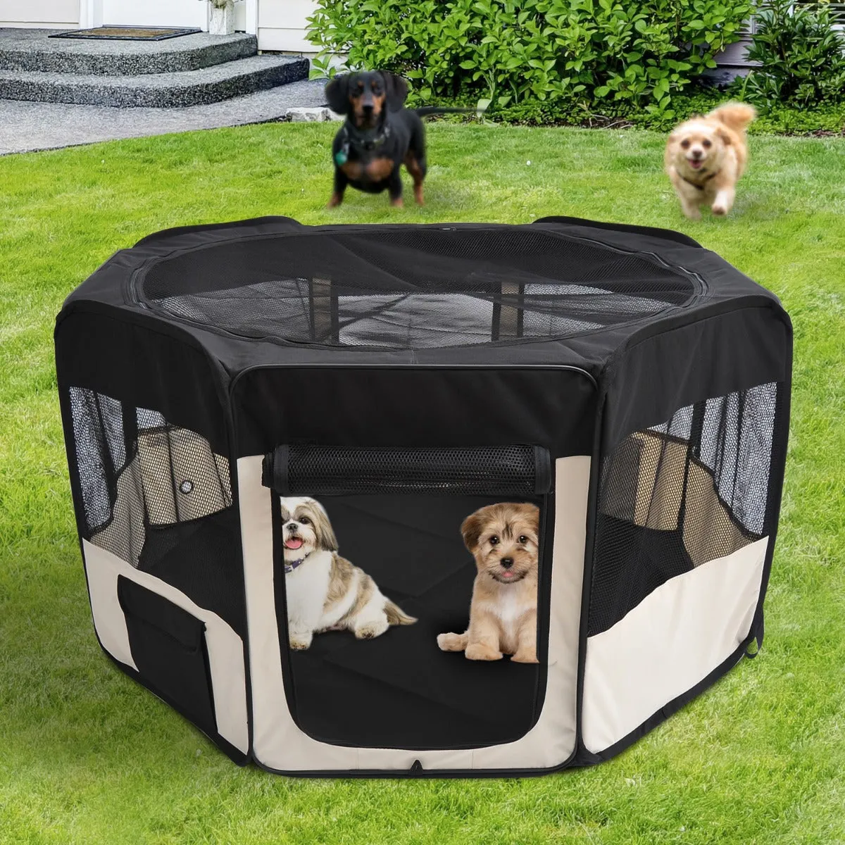 49" Elegant, Foldable, Portable, Washable Pet Playpen