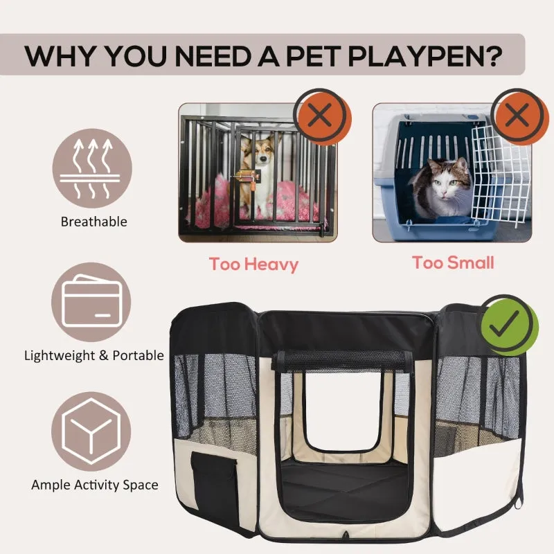 49" Elegant, Foldable, Portable, Washable Pet Playpen