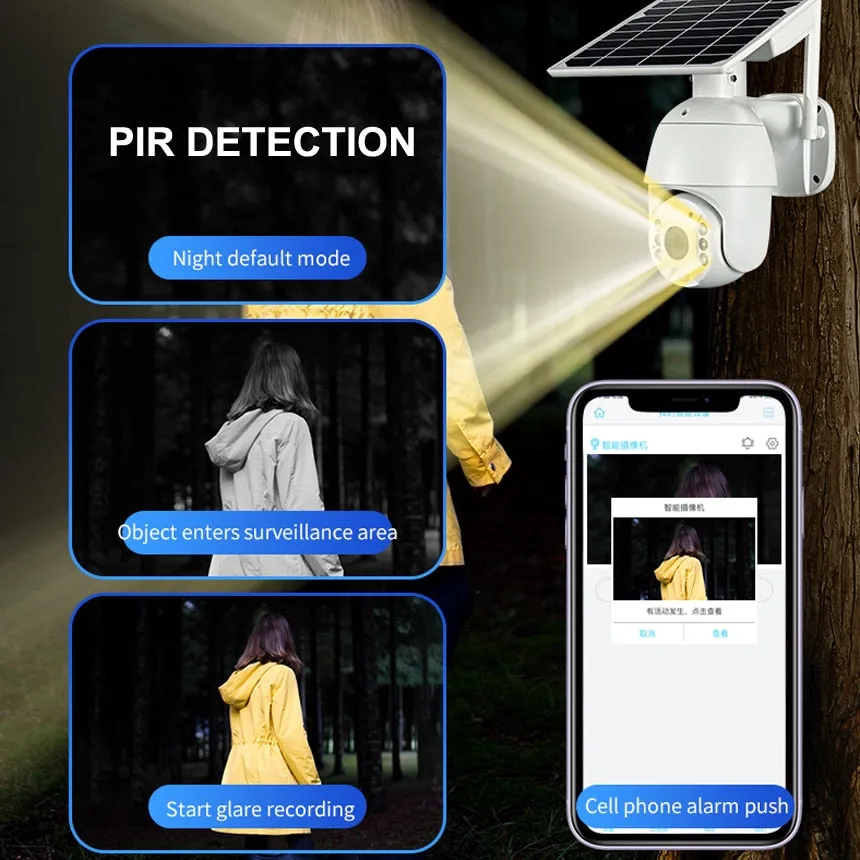 4G & WiFi Solar-Powered PTZ Security Camera: Ultimate Outdoor Surveillance Solution"