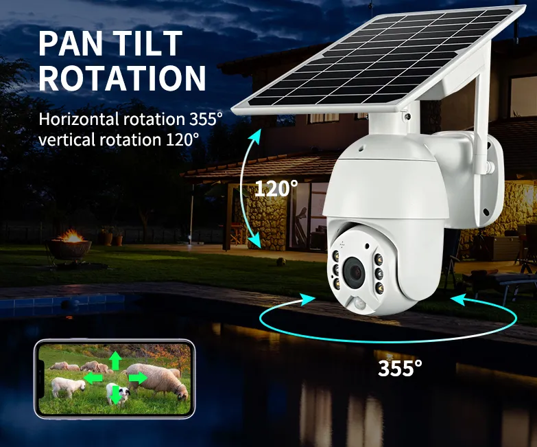 4G & WiFi Solar-Powered PTZ Security Camera: Ultimate Outdoor Surveillance Solution"