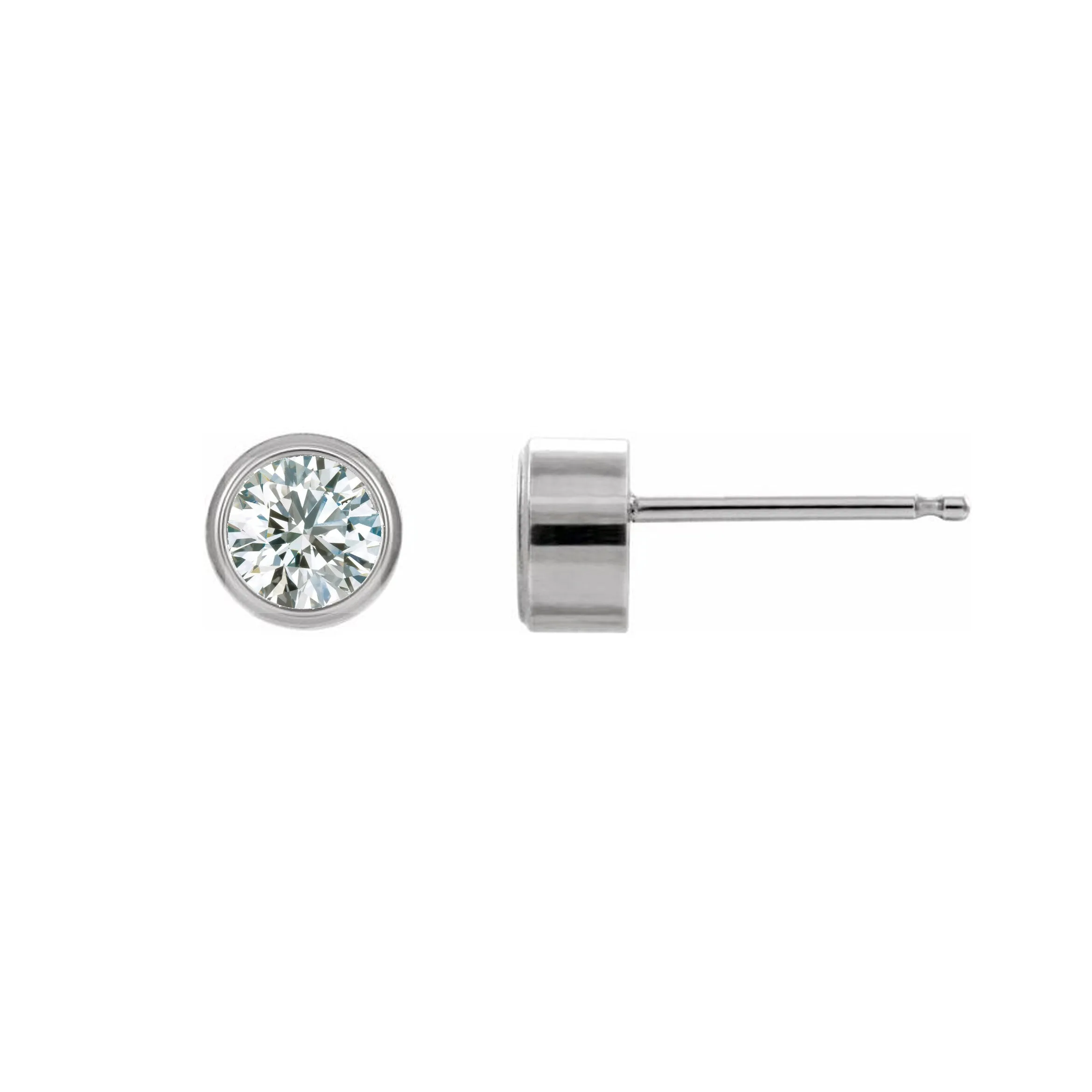 .50ct VS F  CanadaMark™ Hearts & Arrows platinum studs