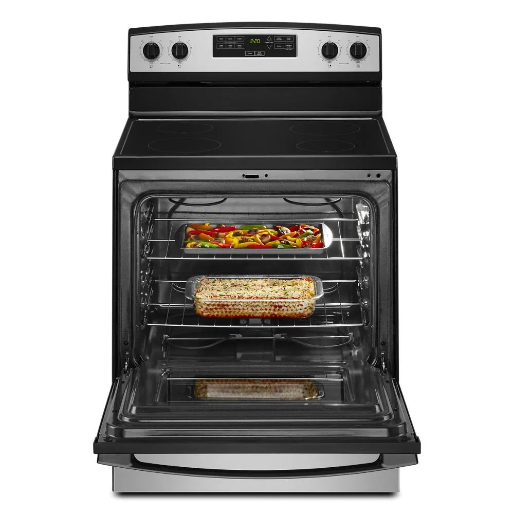 Amana AER6303MMS 30-Inch Amana® Electric Range With Extra-Large Oven Window