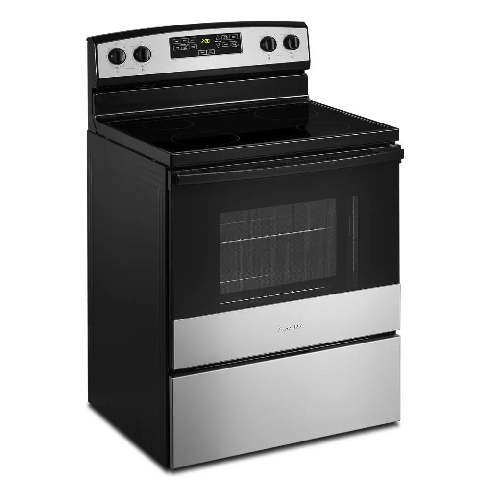 Amana AER6303MMS 30-Inch Amana® Electric Range With Extra-Large Oven Window