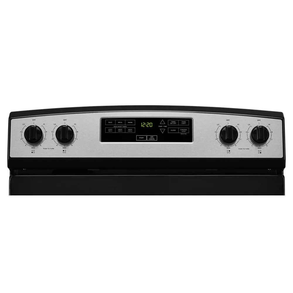 Amana AER6303MMS 30-Inch Amana® Electric Range With Extra-Large Oven Window