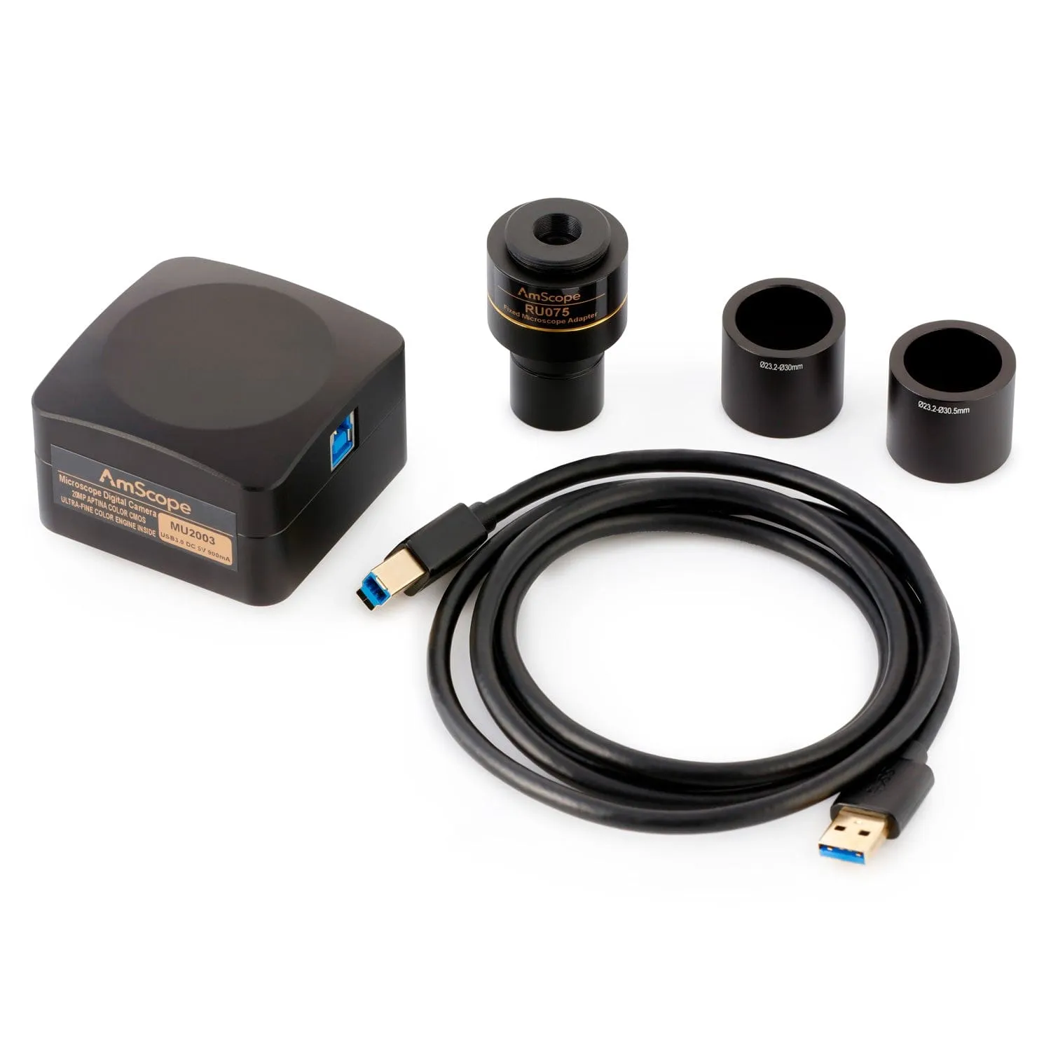 AmScope MU Series 20.0MP USB 3.0 Color CMOS C-Mount Microscope Camera