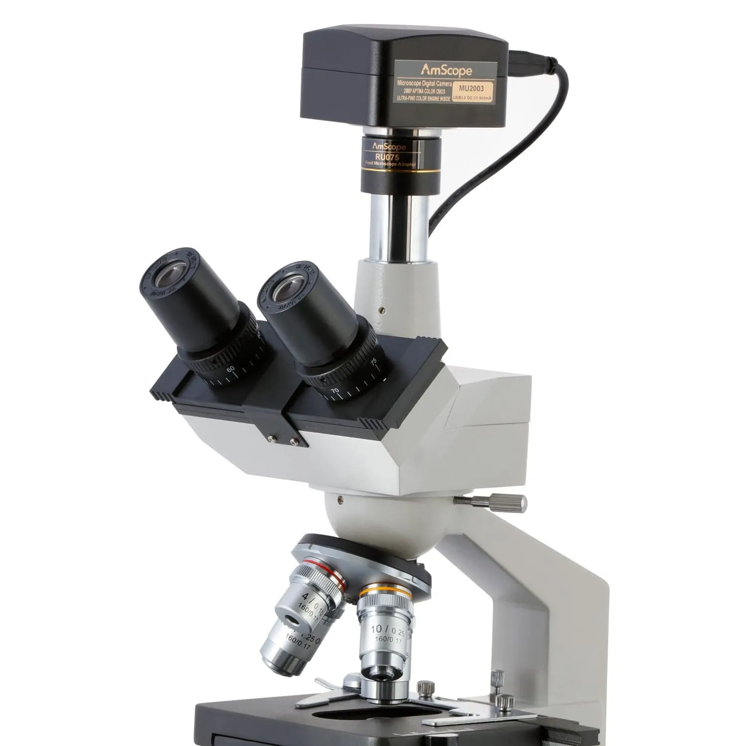 AmScope MU Series 20.0MP USB 3.0 Color CMOS C-Mount Microscope Camera