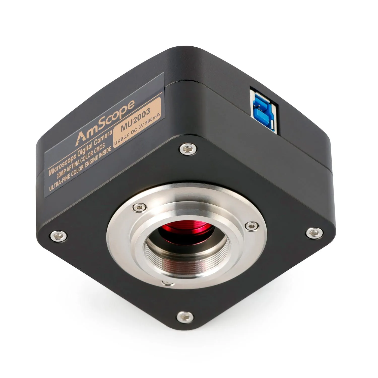 AmScope MU Series 20.0MP USB 3.0 Color CMOS C-Mount Microscope Camera