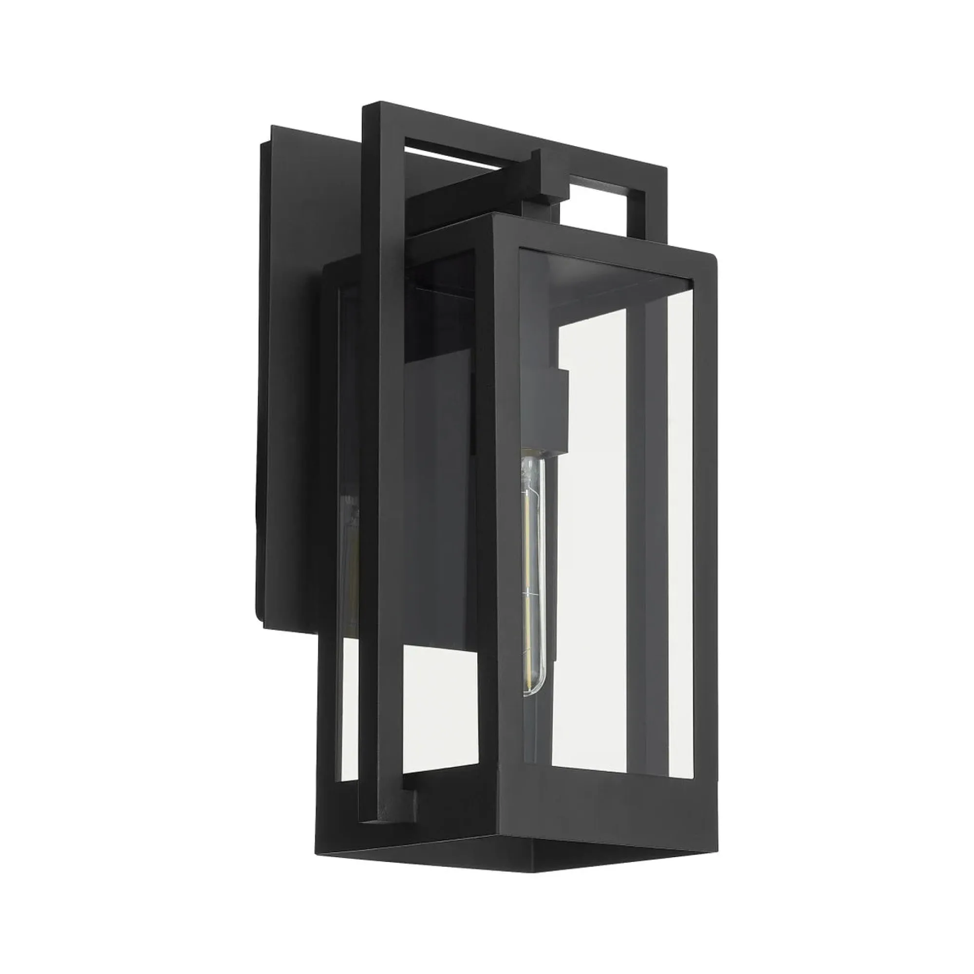 Arlo 18.25" Coastal Outdoor Wall Lantern - Textured Black