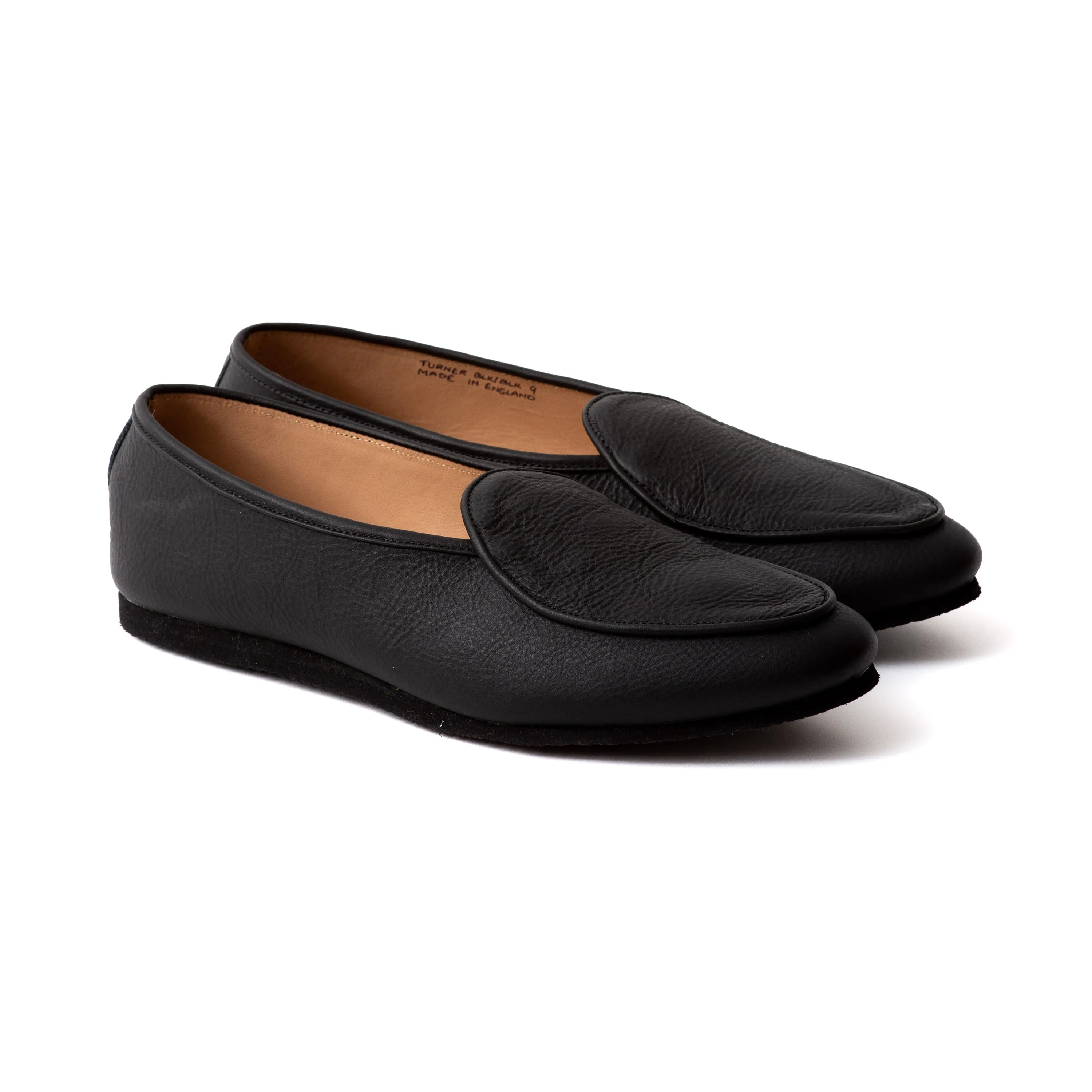 Artizan Belgian Slipper - Black Calf