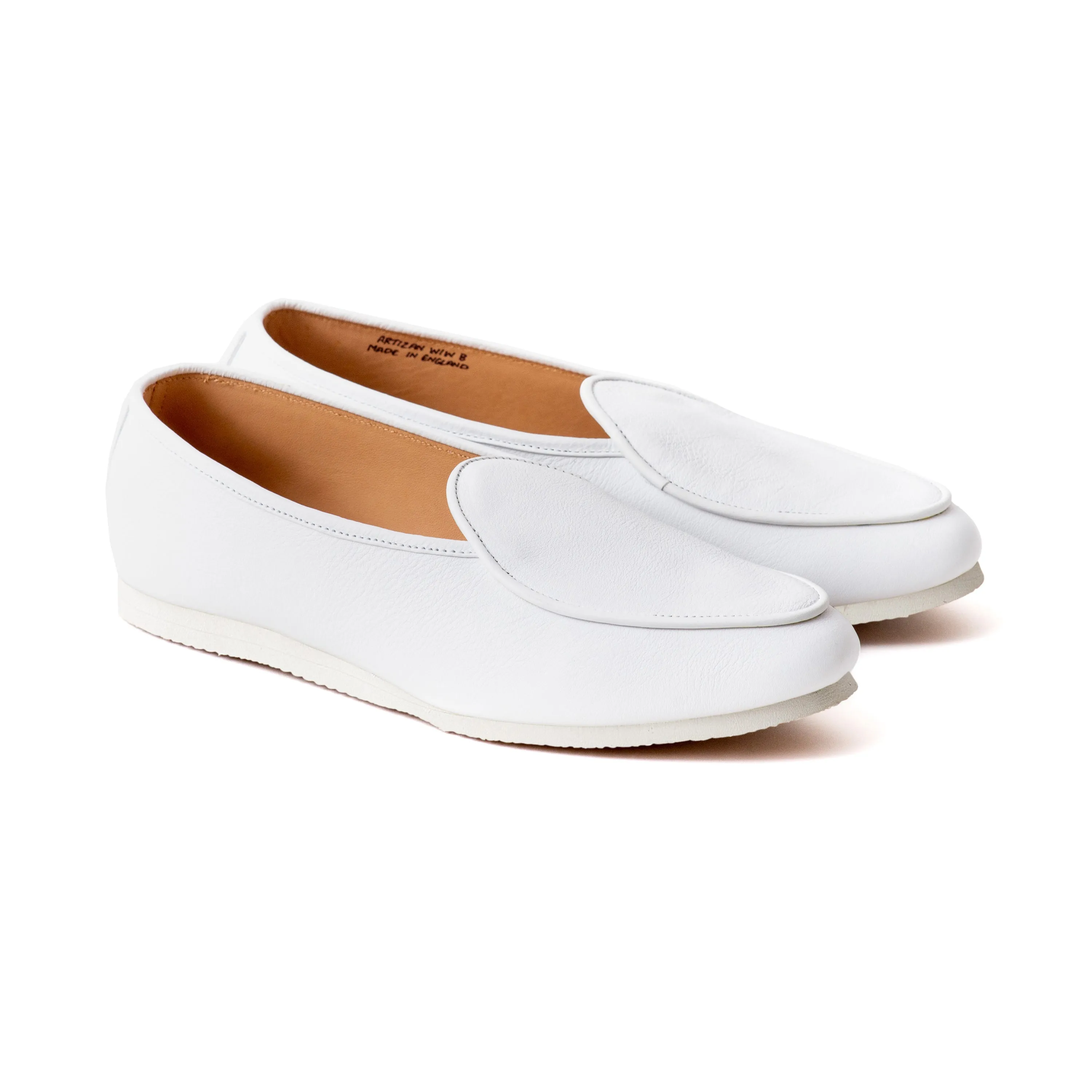 Artizan Belgian Slipper - White Calf