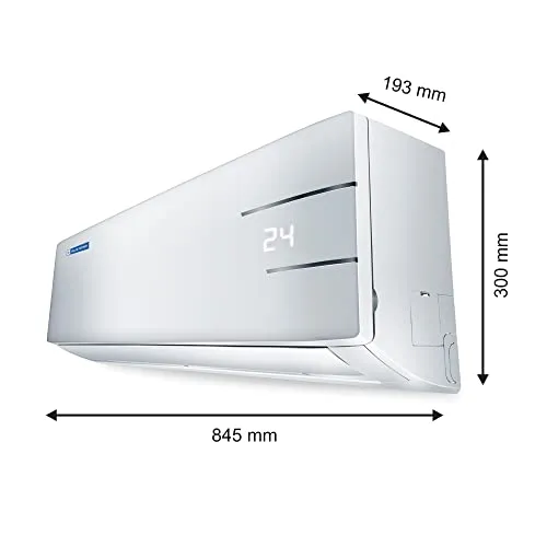 Blue Star 1 Ton 3 Star Convertible 5 in 1 Cooling Inverter Split AC (Copper, Multi Sensors, Dust Filters, Smart Ready, Blue Fins, Self Diagnosis, 2023Model, IC312YNU,White)