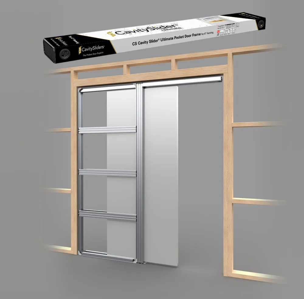 Cavity Sliders - Pocket Door Frame - CS Ultimate 6" Framing 2x6 Stud (Frame ONLY)