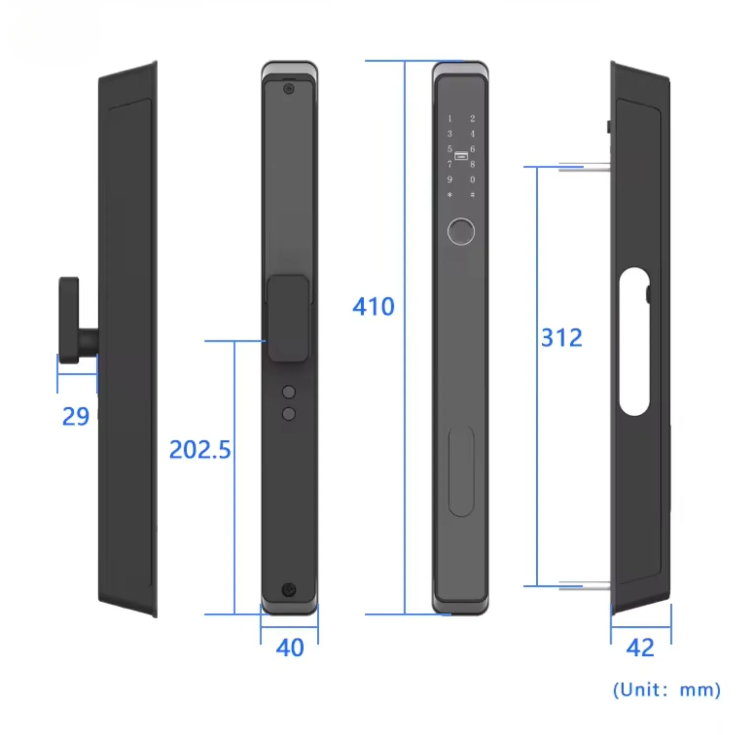 DH520 Slim Smart Lock Automatic Lock/Unlock