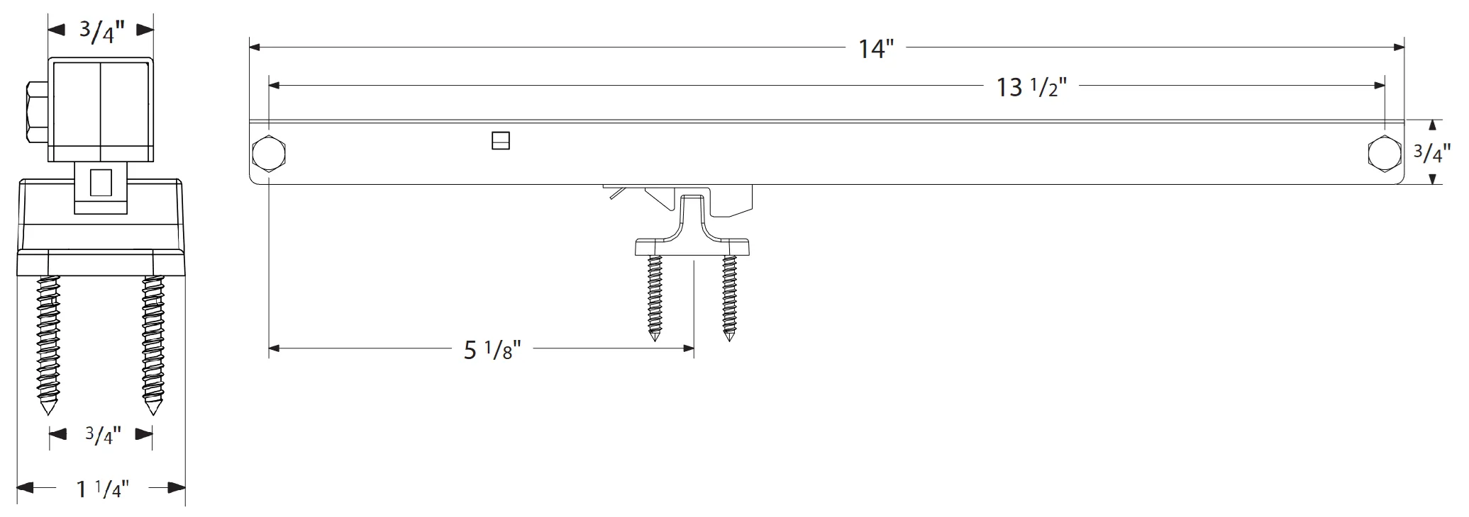 Emtek - Flat Track Sliding Barn Door Hardware - Soft Open/Close Kit