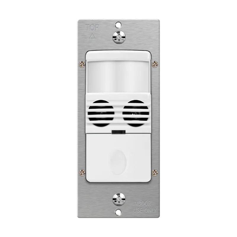 Enerlites MWOS 180° Dual-Technology Occupancy/Vacancy Motion Sensor Wall Switch, Neutral Wire Required, Single Pole