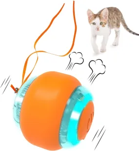 Goofy Tails Smart Ball Interactive Toy for Cats and Kittens | 360° Automatic Rotating Cat Toy Ball