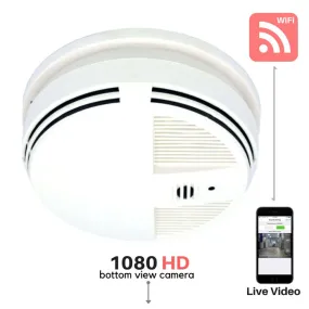 Hidden Smoke Detector Camera w/ WiFi, 1080 HD, and Remote Video Access