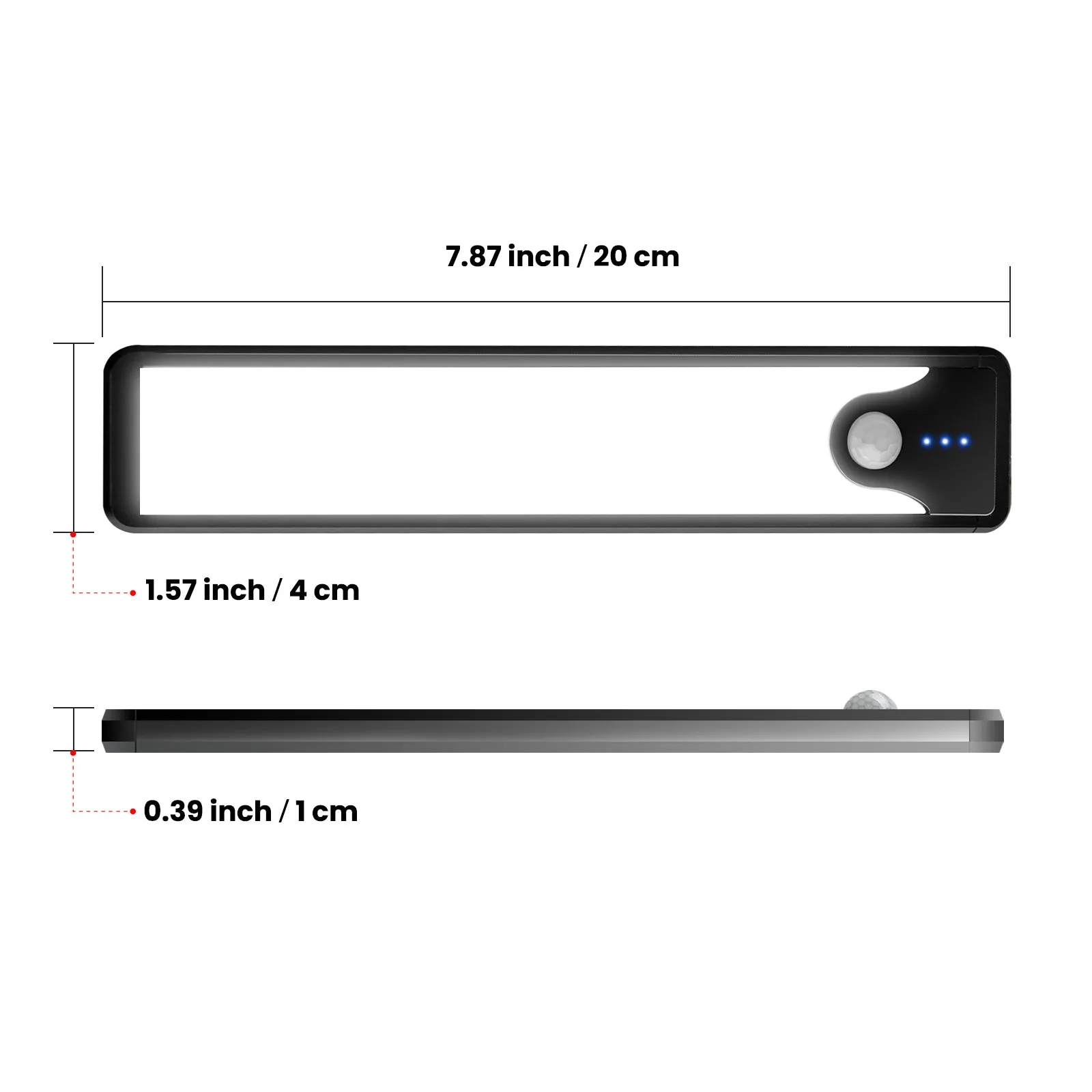 Homelist Cabinet Light with Motion Sensor, Battery Powered Rechargeable