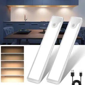 Homelist Cabinet Light with Motion Sensor, Battery Powered Rechargeable