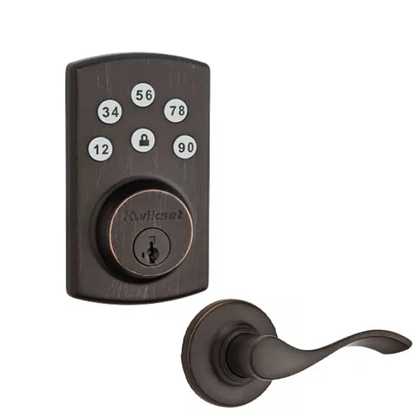 Kwikset - Powerbolt2 -  Electronic Deadbolt -  Balboa Lever - US11P - Venetian Bronze