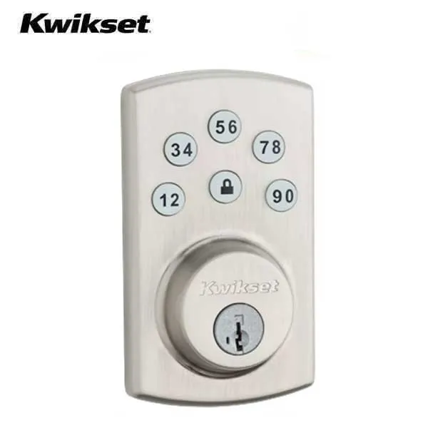 Kwikset - Powerbolt2 - Electronic Deadbolt -  Balboa Lever - US15 - Satin Nickel