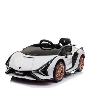 Lamborghini Sian 12V Ride on Car - 1 Seater - White