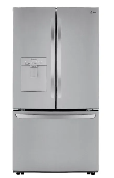 LG - 29 cu. Ft. 3 Door French Door with Ice Maker, and External Water Dispenser - Stainless steel