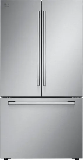 LG STUDIO 26.5 cu. ft. Counter Depth 3-Door French Door Refrigerator with Water and Ice in PrintProof Stainless Steel