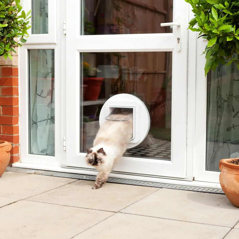 Microchip Pet Door White