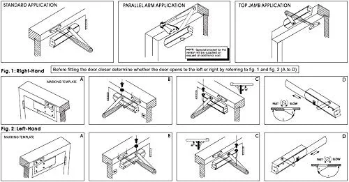 Modern Automatic Door Closer - Sexy and Slick Commercial Grade Hydraulic Operated -