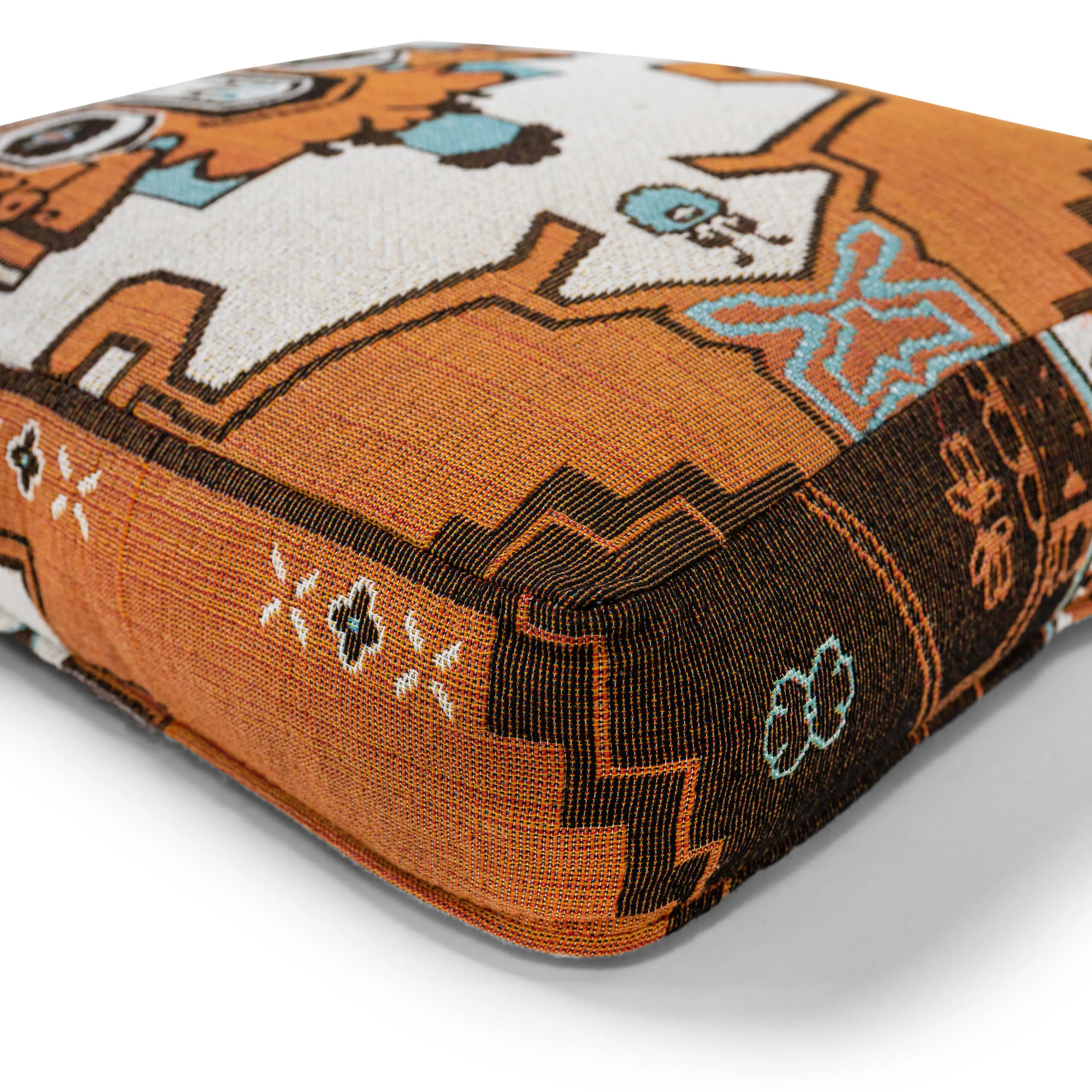 'Norwegian Wood' Woven Floor Cushion Cover