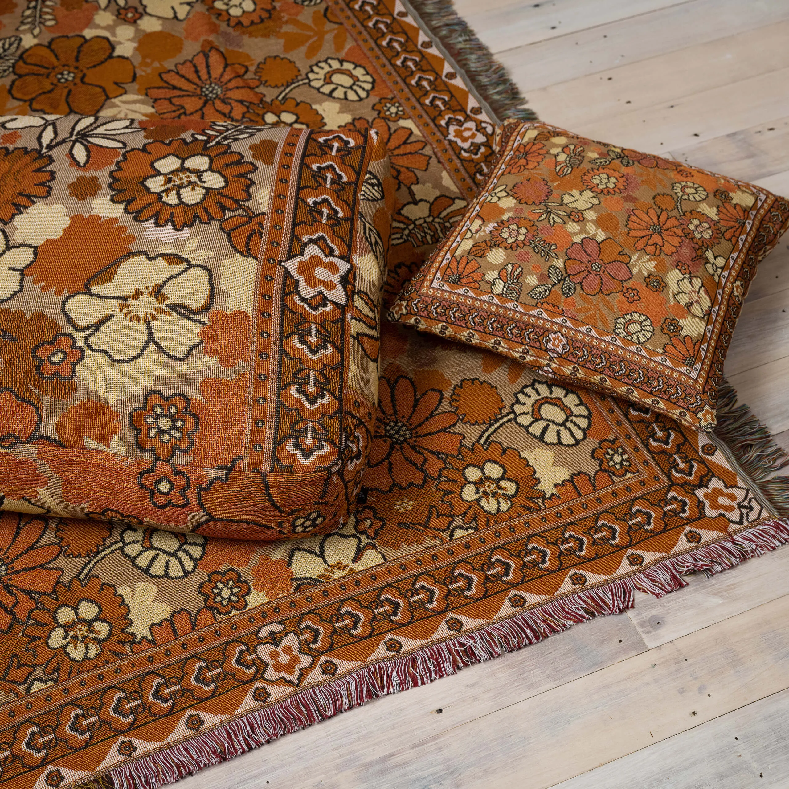 'Penny Lane' Woven Floor Cushion Cover