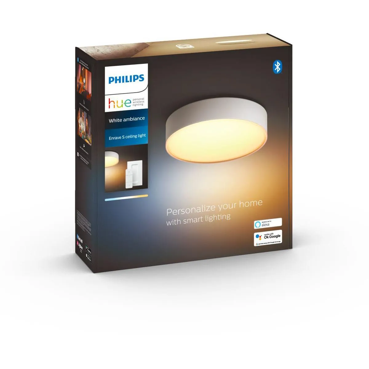 Philips Hue Enrave White Ambient Ceiling Lamp (White) [Small]