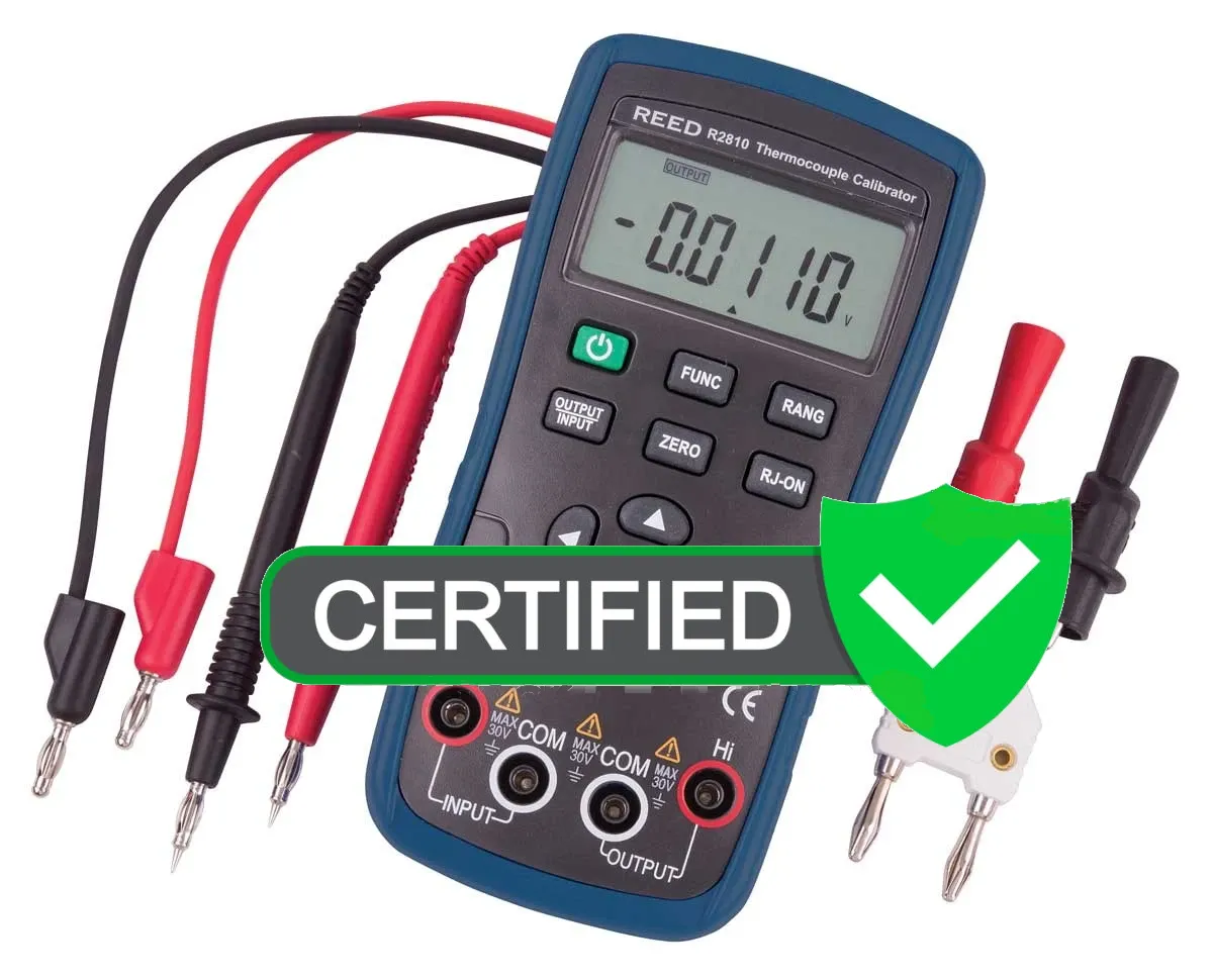 REED R2810 Thermocouple Calibrator with ISO Certificate