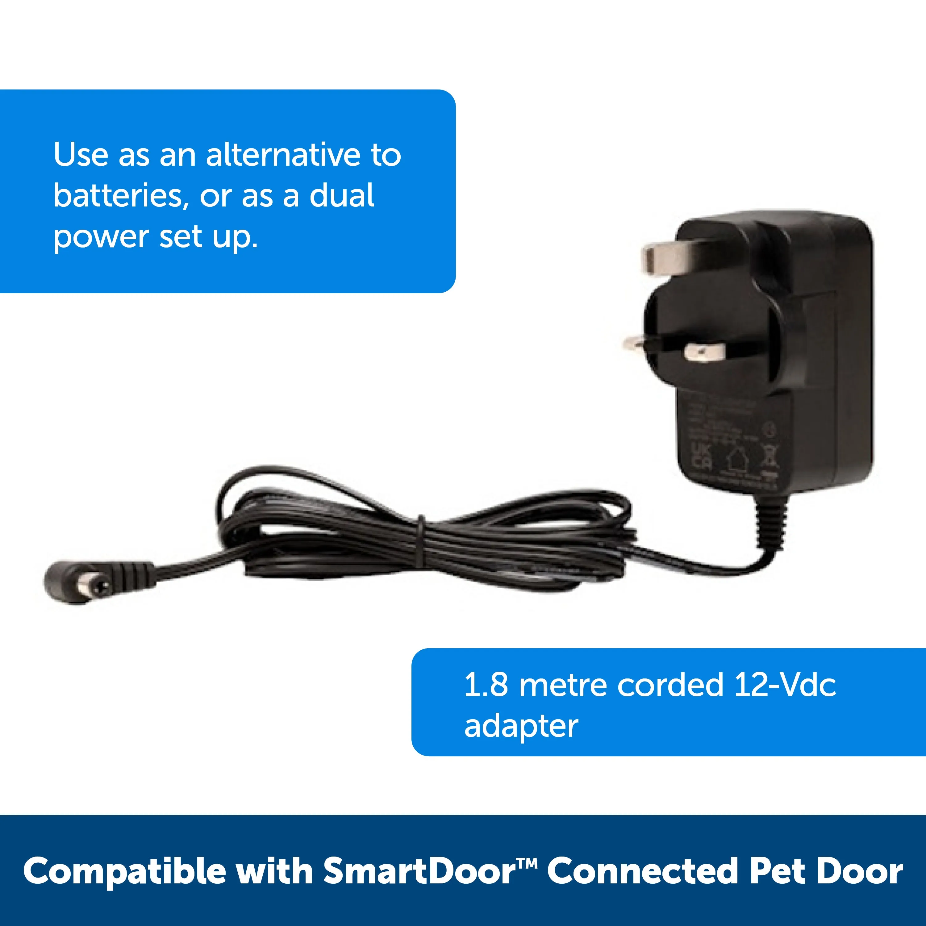 SmartDoor Connected Pet Door Power Adaptor