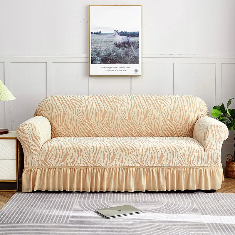 Stretch Universal Thick Soft Sofa Cover with Skirt