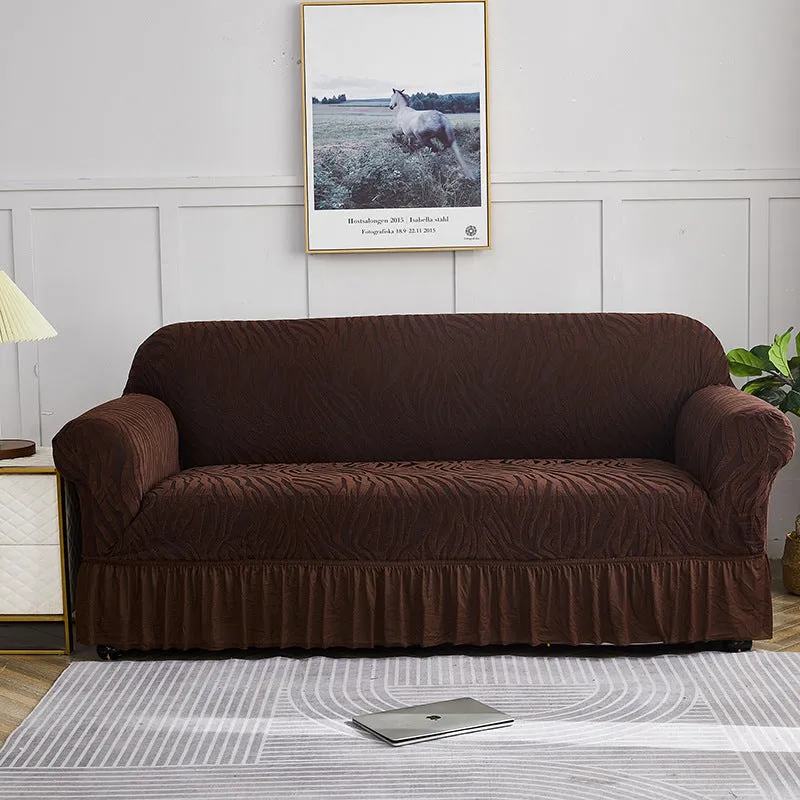 Stretch Universal Thick Soft Sofa Cover with Skirt