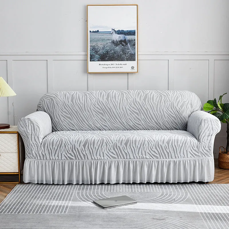 Stretch Universal Thick Soft Sofa Cover with Skirt