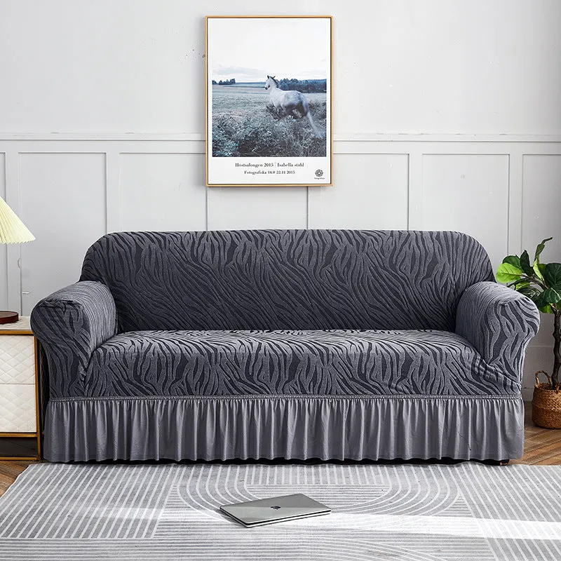 Stretch Universal Thick Soft Sofa Cover with Skirt