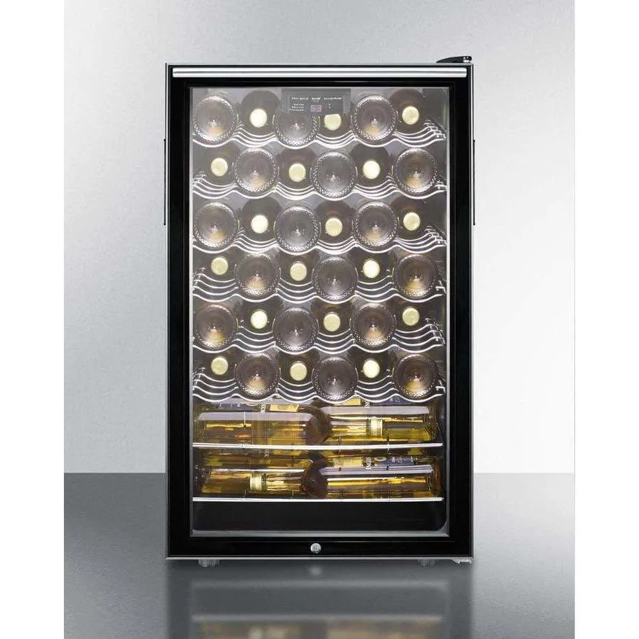 Summit 40 Bottle 20" Wide Built-In, ADA Compliant Wine Fridge SWC525LBI7HHADA