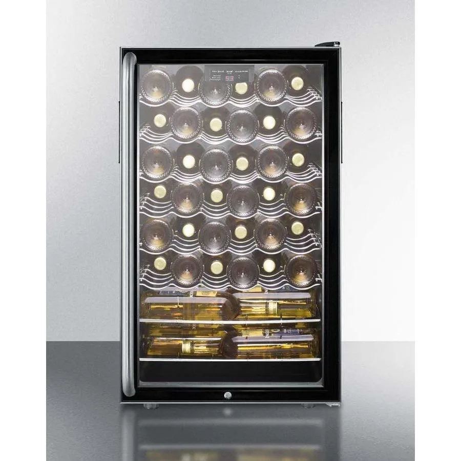 Summit 40 Bottle 20" Wide Built-In , ADA Compliant Wine Fridge SWC525LBI7SHADA