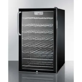 Summit 40 Bottle 20" Wide Built-In, ADA Compliant Wine Fridge SWC525LBI7TBADA