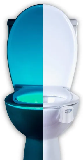 Toilet Bowl Night Light with Motion Sensor LED by Rainbowl - Funny & Unique Christmas Gift for Men, Him, Dad, Boyfriend, Husband, Grandpa - Cool Novelty, Best Gag Present - Mens Stocking Stuffer