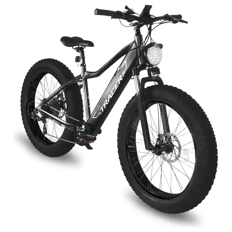 Tracer Tacoma 26" 7 Speed Electric Fat Tire Bike w/ Dual Suspensions - 800 Watt, 48V