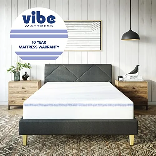 Vibe Gel Memory Foam 12-Inch Mattress | CertiPUR-US Certified | Bed-in-a-Box, Full