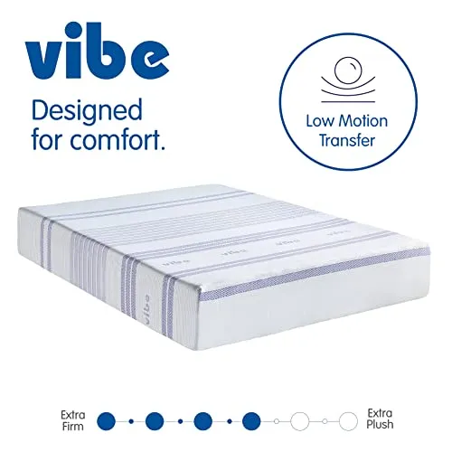 Vibe Gel Memory Foam 12-Inch Mattress | CertiPUR-US Certified | Bed-in-a-Box, King