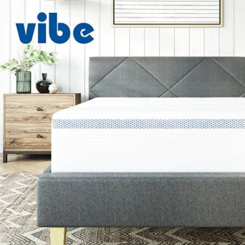 Vibe Gel Memory Foam 12-Inch Mattress | CertiPUR-US Certified | Bed-in-a-Box, King