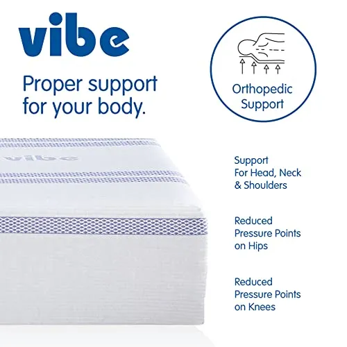 Vibe Gel Memory Foam 12-Inch Mattress | CertiPUR-US Certified | Bed-in-a-Box, King