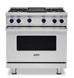 Viking 7 Series 36" 2021 SS Freestanding Professional Gas Range VGR73624GSS